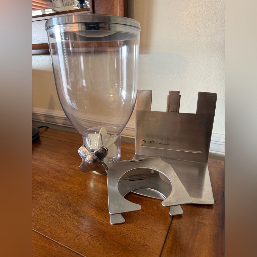 Stainless Steel and Clear Food Dispenser - Picture 7 of 10